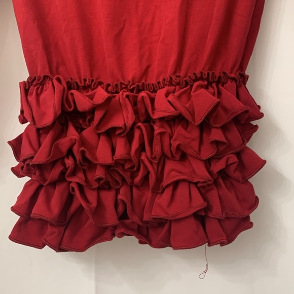 Girls Marie Nicole Ruffle Burgundy Hooded Jacket Size 10 EUC - Picture 4 of 8